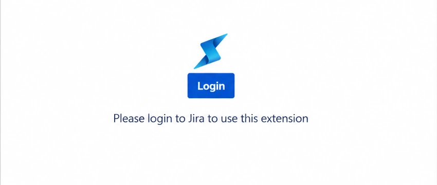 Jira for Chrome sign-in screen with the Login button and a prompt to connect to Jira